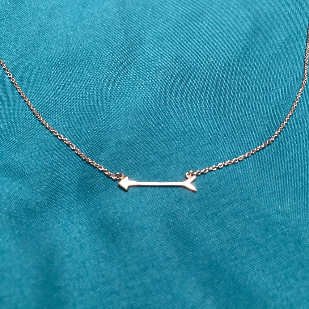 Stella & Dot tiny arrow necklace